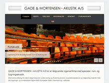 Tablet Screenshot of gade-mortensen.dk